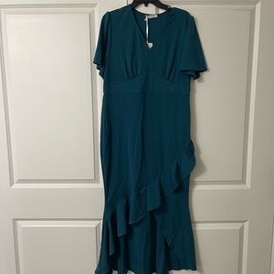 Elegant Teal Dress XL NWT